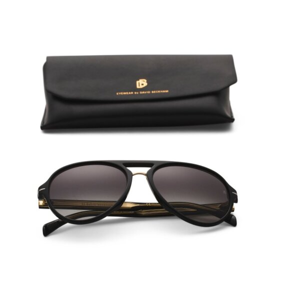 DAVID BECKHAM Black 57mm Designer Sunglasses